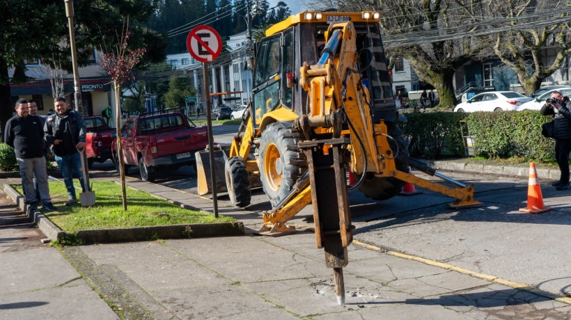 Se iniciaron las obras de mejoramiento de Plaza Perú en Concepción