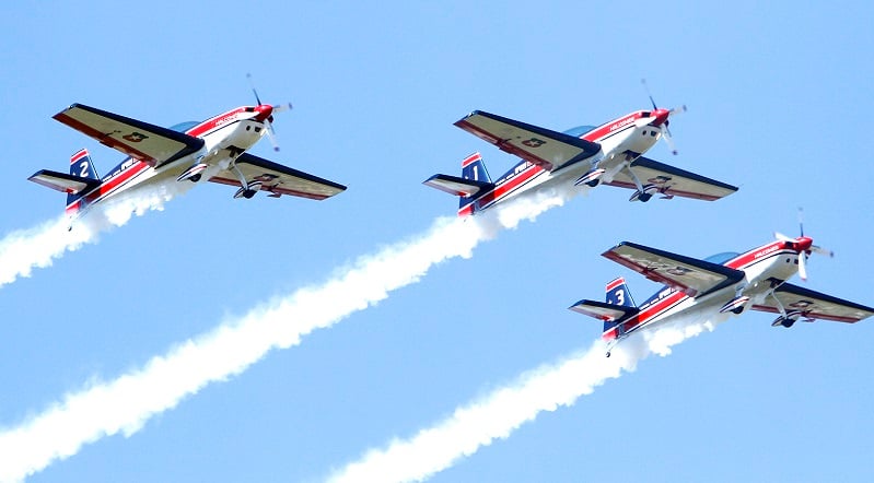 Escuadrilla de Alta Acrobacia 'Halcones' en Antofagasta