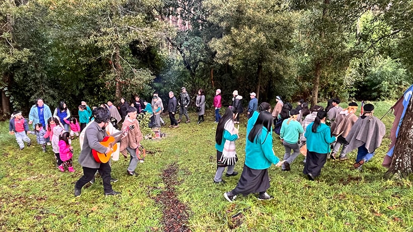 Osorno: comunidad educativa de Forrahue realizó ceremonia para recibir el We Tripantu