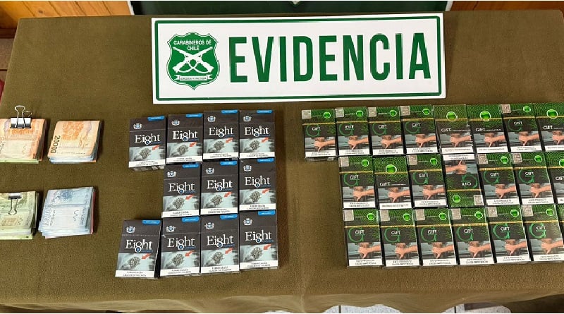 Panguipulli: detienen a mujer por contrabando de cigarrillos