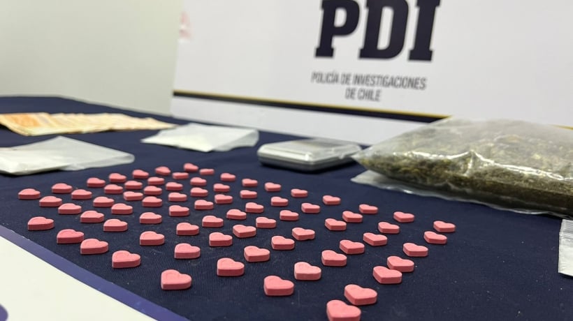 Corazones de éxtasis vendía pareja dedicada al tráfico de drogas en Puerto Montt