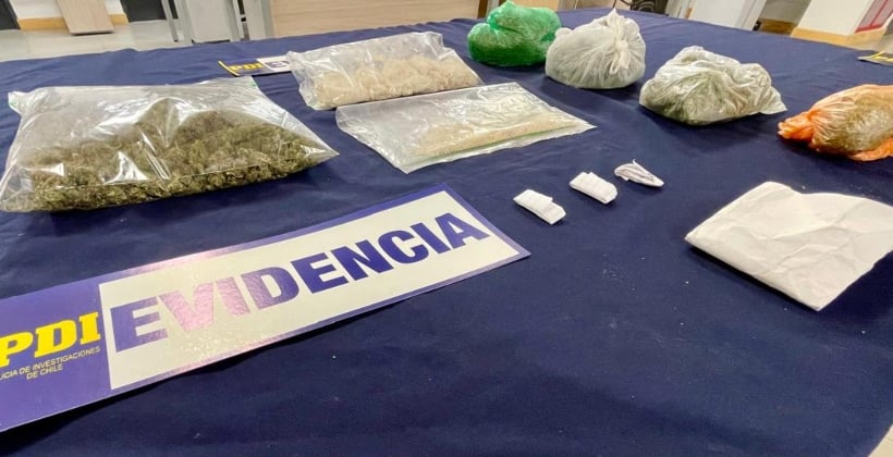 Cayó sujeto que usaba moto para repartir droga en Los Andes y San Felipe