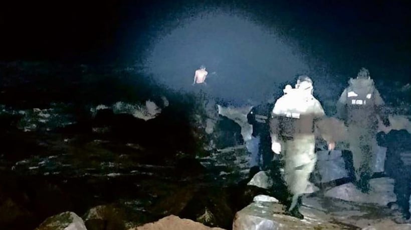 Capturan a prófugo que se lanzó al mar de madrugada en Cartagena para intentar escapar
