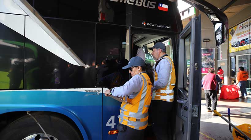 Inició plan de fiscalizaciones a terminales y rutas de la Región de Valparaíso por vacaciones de invierno