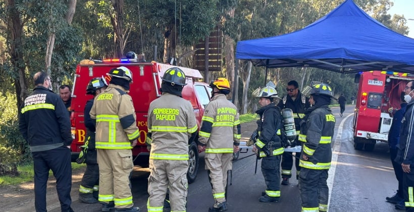 Papudo: Explosión en camión de basura deja cinco personas intoxicadas y activa protocolo de emergencia química