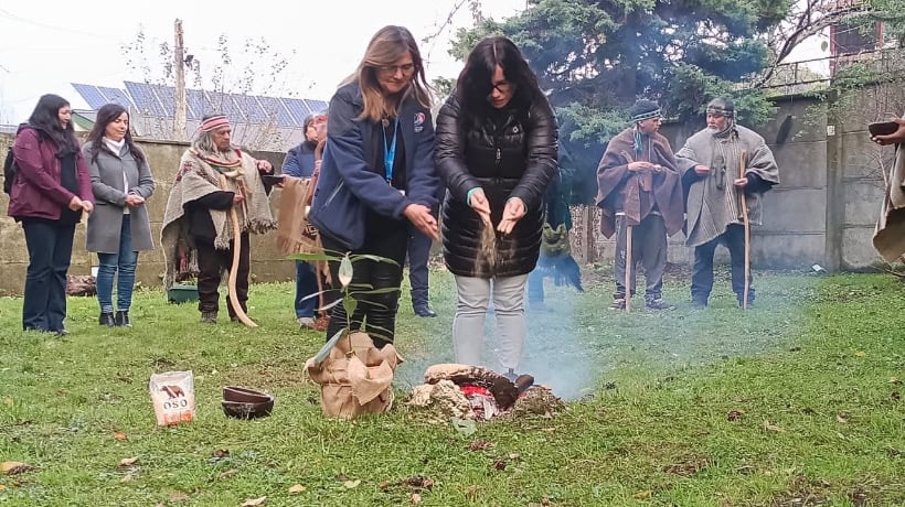 Cesfam Angelmó celebró esta semana el inicio del We Tripantu con ceremonia ancestral
