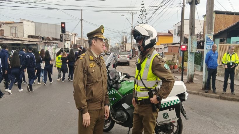 Carabineros resguardaron la seguridad durante simulacro de sismo tsunami en Tarapacá