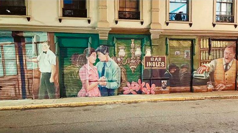 Edificio del exBar Inglés de Valparaíso se cubre de arte para defender su historia