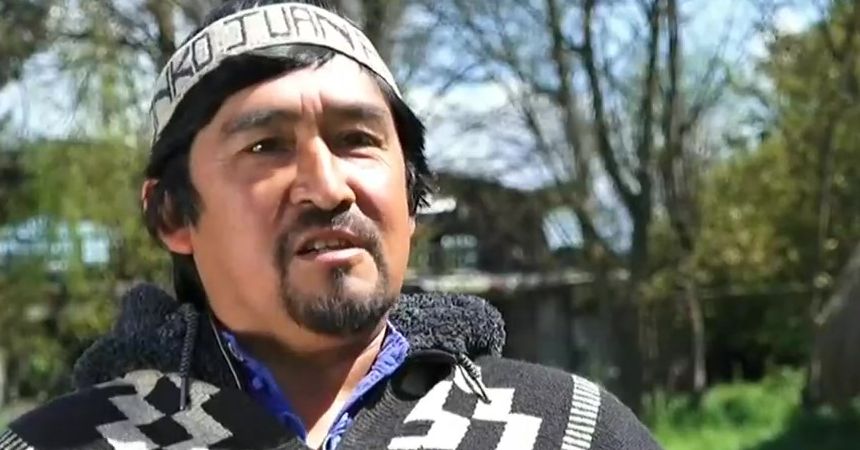 Detienen a vocero de la CAM, Juan Pichún en Traiguén
