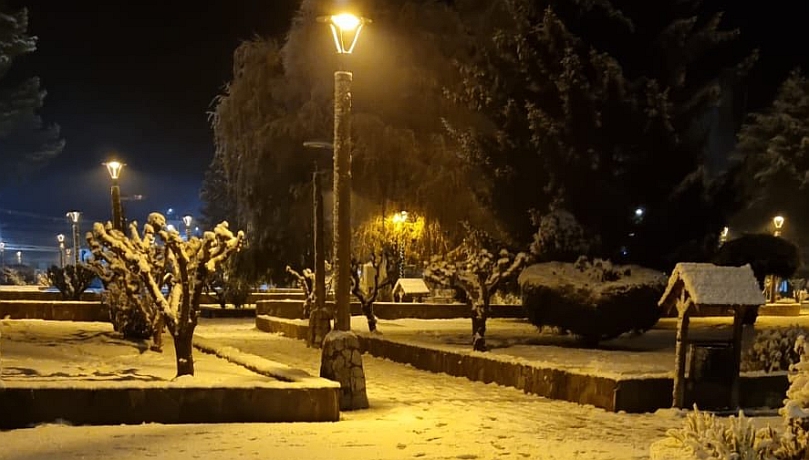 Provincia de Palena sigue bajo alerta temprana preventiva por nevadas: auguran -9°C para Futaleufú