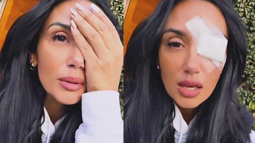 Pamela Díaz se tuvo que someter a intervención tras particular problema en su ojo: “No era orzuelo”