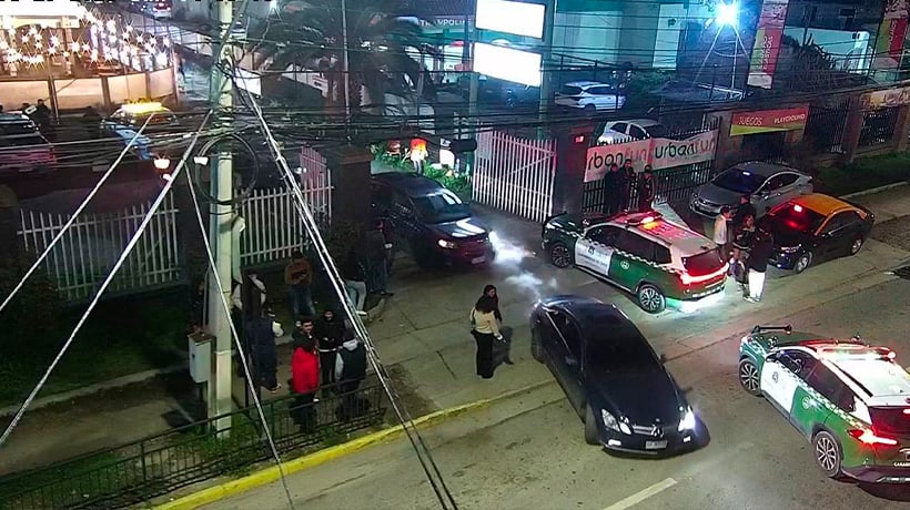 Balacera en estacionamiento de local nocturno en Quillota dejó dos heridos: uno está en riesgo vital
