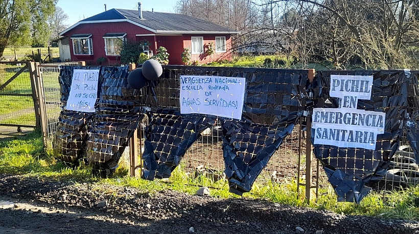 Vecinos de Pichil en Osorno protestan por contaminación del sector