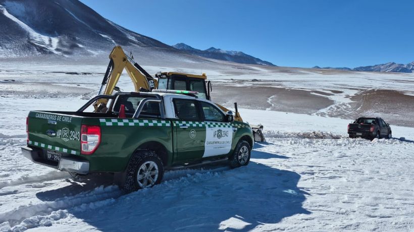 Nuevos rescates por nevadas se concretaron en la cordillera de la Región de Antofagasta