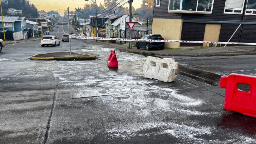 Municipio de Puerto Montt se desplegó en terreno por heladas históricas