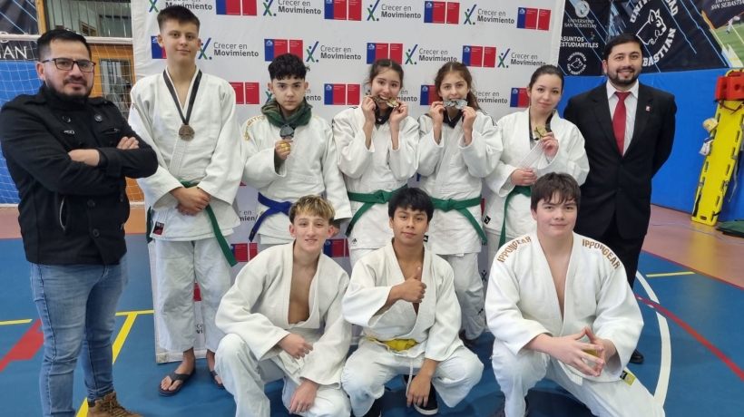 Ocho medallas obtuvieron judocas de Puerto Montt en el Campeonato Zonal Sur