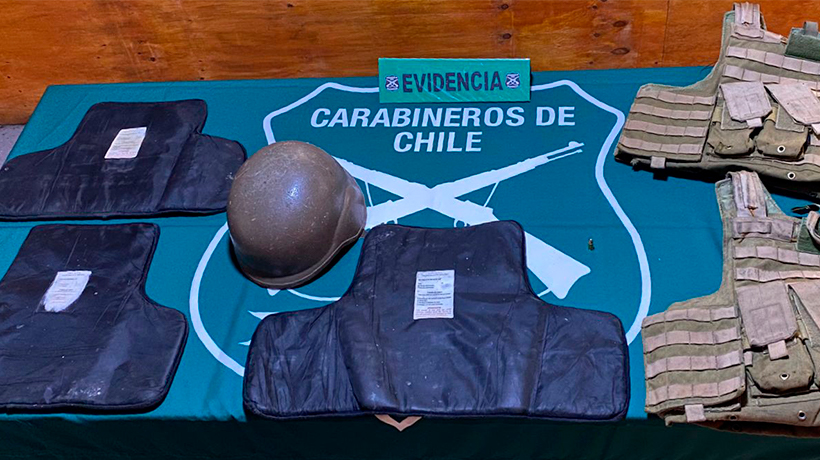 Dos detenidos por posesión de munición y chalecos tácticos en Valparaíso