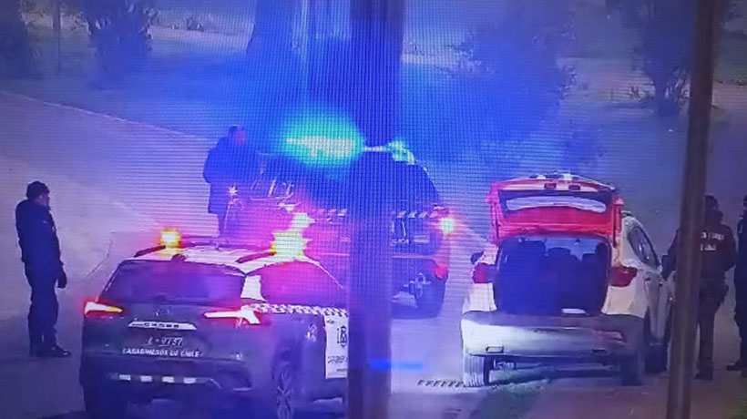 Detienen a tres jóvenes en el Cruce Lynch de Osorno tras una persecución policial: tenían droga