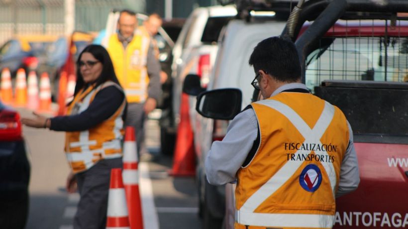 Transportes refuerza fiscalizaciones por vacaciones de invierno en Antofagasta