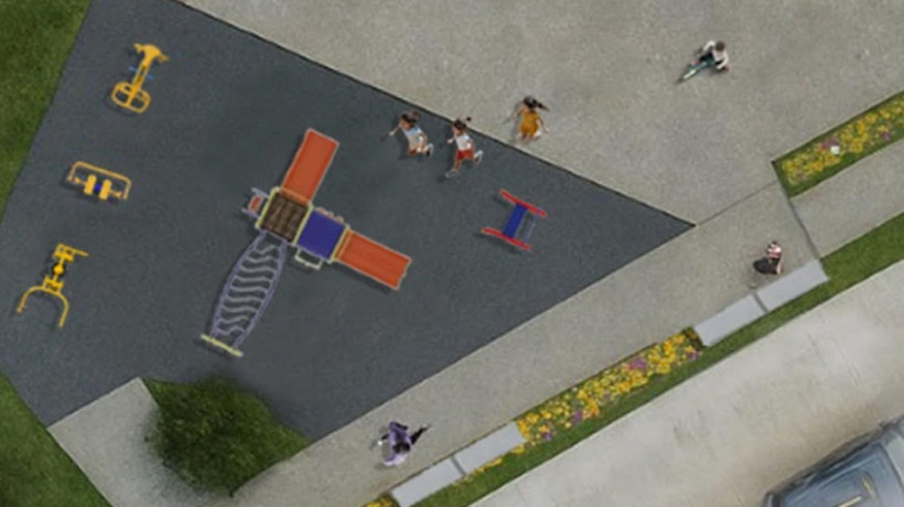 Puerto Varas inició obras de la creación de una nueva plaza en Lomas VI