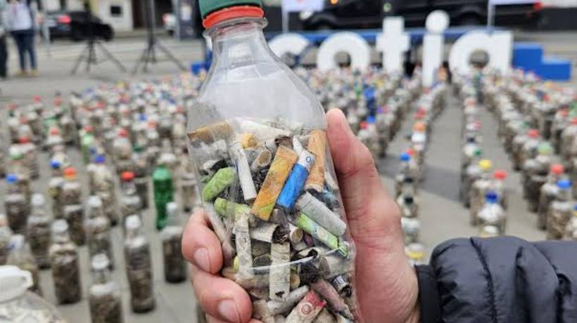 Fundación lidera histórica recolección de colillas: calculan un ahorro de 85 millones de litros de agua