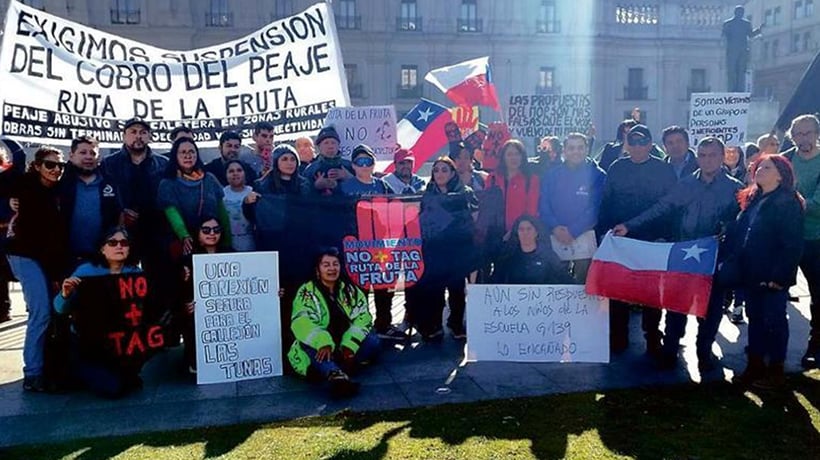 Vecinos piden al presidente Boric suspender cobro de peaje en la Ruta de la Fruta Vecinos piden al presidente Boric suspender cobro de peaje en la Ruta de la Fruta