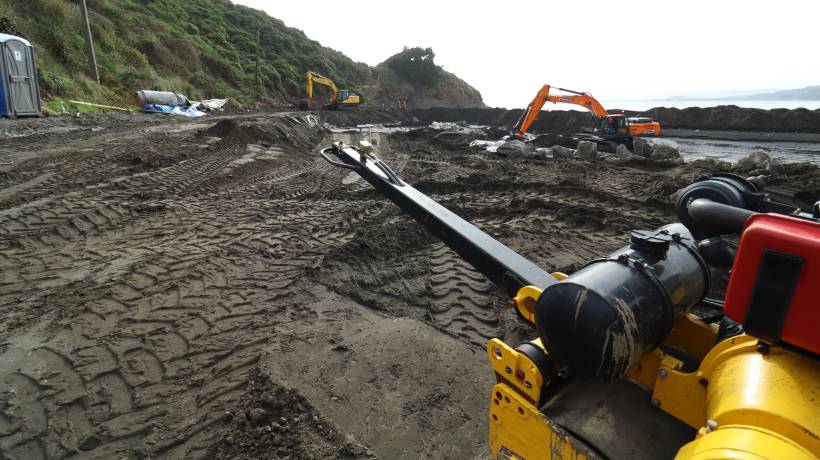 Tirúa: un 38% de avance lleva nuevo frente de atraque caleta Quidico Tirúa: un 38% de avance lleva nuevo frente de atraque caleta Quidico