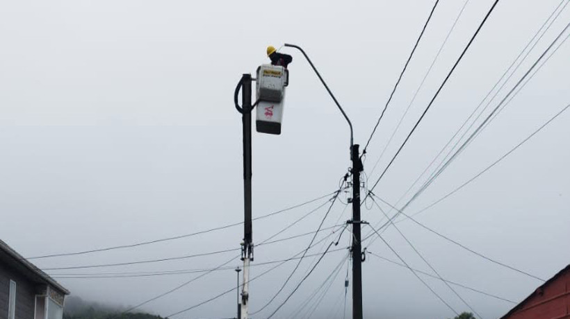 En Ancud se realizaron mejoras en el alumbrado público En Ancud se realizaron mejoras en el alumbrado público