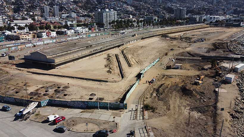 Valparaíso: avanzan las obras del Parque Barón en su primera fase Valparaíso: avanzan las obras del Parque Barón en su primera fase