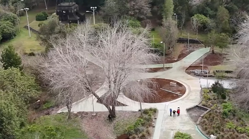 Puerto Varas avanza en obras en el parque Cerro Philippi