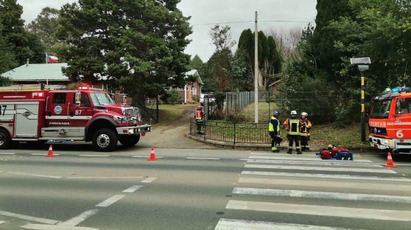 Bomberos controló principio de incendio en escuela del sector Los Riscos de Puerto Varas