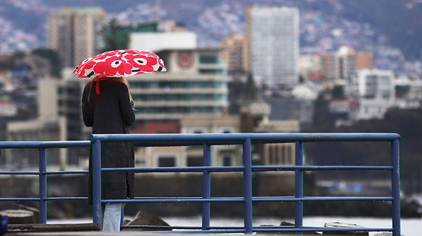 ¿A sacar los paraguas?: anticipan precipitaciones para la próxima semana en la Región de Valparaíso