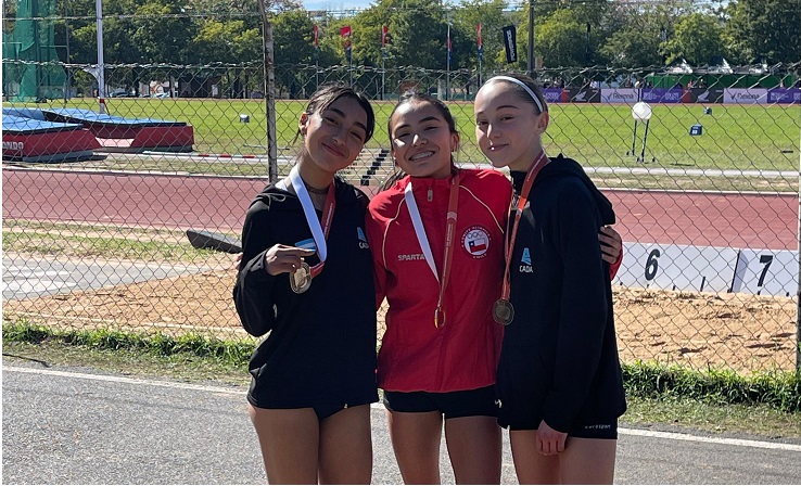 Atleta Valentina Cancino ganó oro en torneo iberoamericano