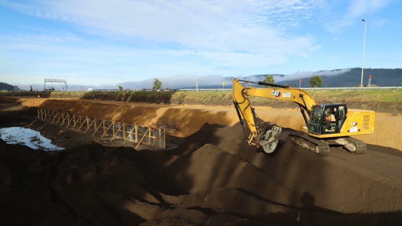 Obras de ampliación de costanera a Chiguayante presentan un 9% de avance