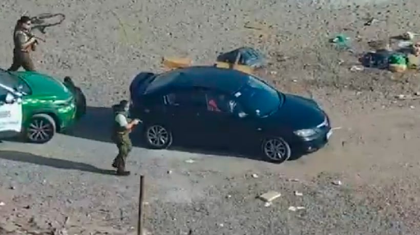 [VIDEO] Carabineros detuvo a sujeto que conducía un vehículo con encargo por robo en el sector sur de Iquique