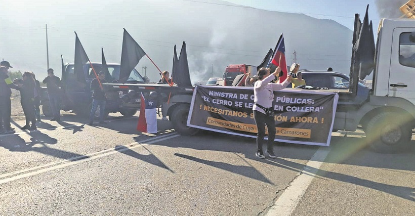 Comuneros de Camarones denuncian crisis por cierre parcial de cuesta Chinchorro