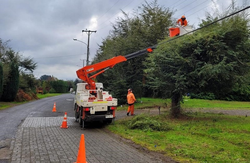 Saesa realiza labores de mantenimiento preventivo en sector Torobayo de Valdivia Saesa realiza labores de mantenimiento preventivo en sector Torobayo de Valdivia