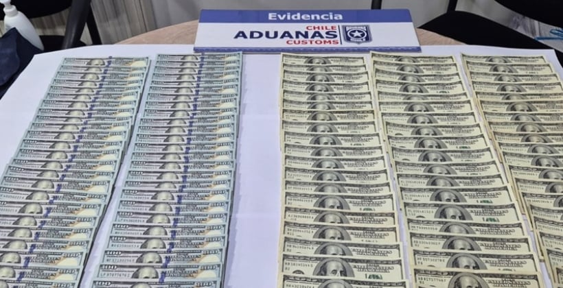 Intentó ingresar al país con más de $30 millones ocultos en el gorro de su chaqueta y ahora está prófugo