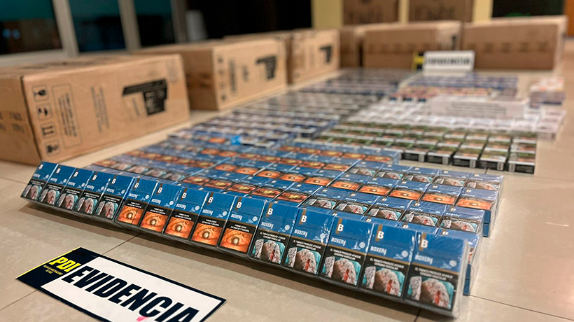 Desbaratan organización dedicada al contrabando de cigarros en Valparaíso: se incautaron más de 8 mil cajetillas