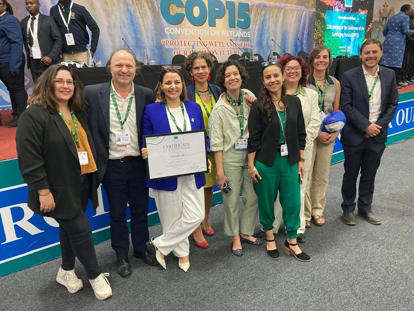 Valdivia recibió reconocimiento “Ciudad Humedal” en la COP 15
