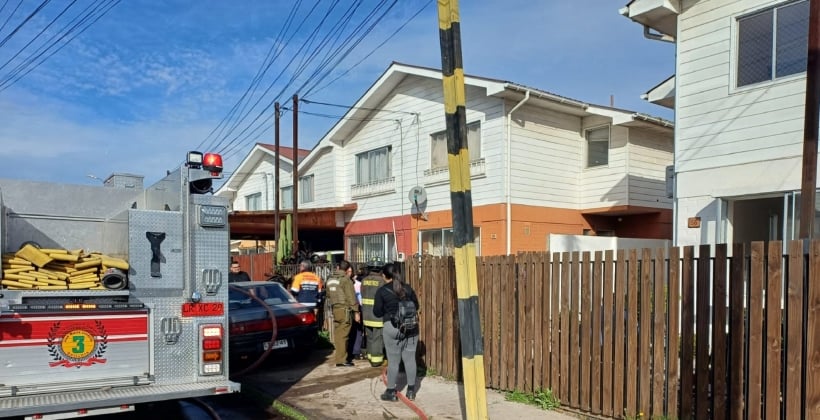 Incendio afectó dos viviendas en Quillota: no hubo personas lesionadas