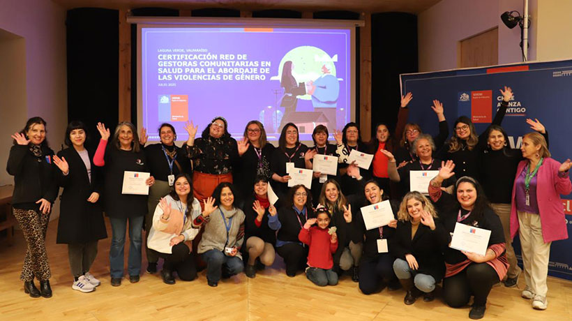 27 mujeres fueron certificadas como gestoras comunitarias contra la violencia de género en Quilpué y Valparaíso