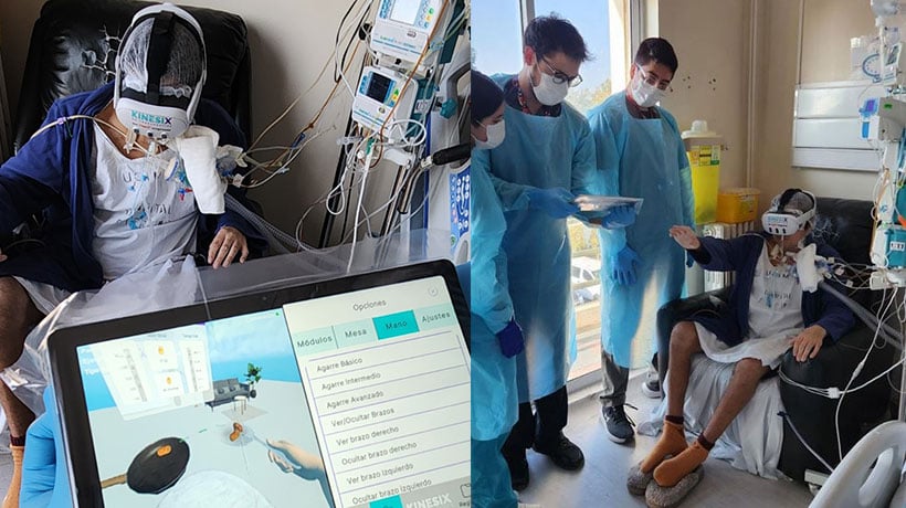 Valparaíso: hospital incorporó por primera vez lentes 3D para la rehabilitación de pacientes en UCI