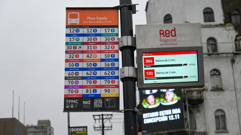 Ponen en marcha 10 paraderos con información en línea sobre llegada de buses en el Gran Concepción Ponen en marcha 10 paraderos con información en línea sobre llegada de buses en el Gran Concepción
