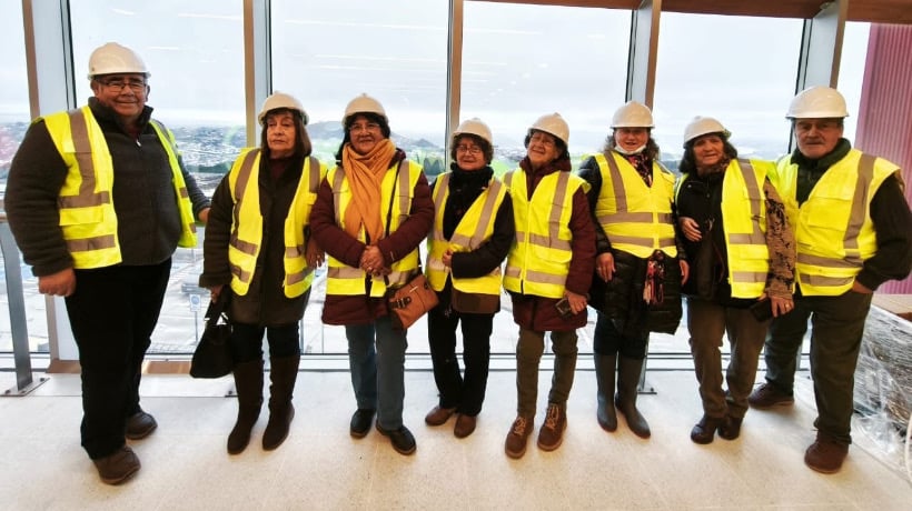 Visita de Dirigentes de la Unión Comunal al Nuevo Hospital de Ancud