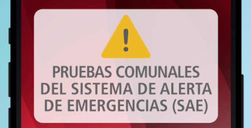 Calle Larga: Senapred realizará prueba de alerta SAE para la comuna este jueves Calle Larga: Senapred realizará prueba de alerta SAE para la comuna este jueves