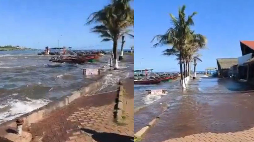[VIDEO] Los impresionantes registros ante aumento del nivel del mar en Rapa Nui