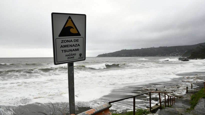 Cancelan estado de Precaución por tsunami en Los Ríos