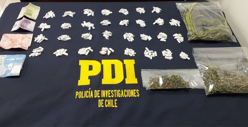 Detienen a sujeto que vendía drogas desde su casa en población Enrique Arenas de Quillota