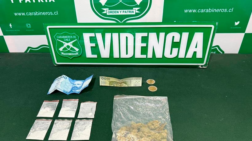Detenido por microtráfico en Alto Hospicio: Carabineros incautó marihuana y Clorhidrato de Cocaína